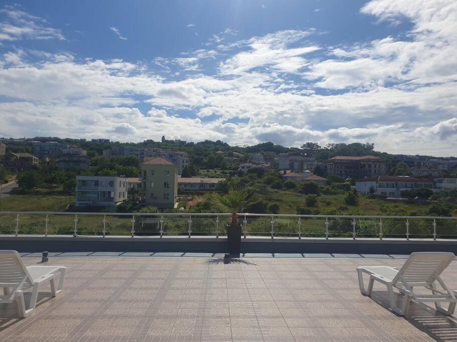 Studio Silver Terace With Sea View For 4 Person Бяла Екстериор снимка