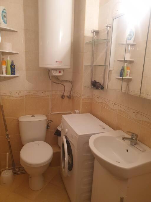 Studio Silver Terace With Sea View For 4 Person Бяла Екстериор снимка